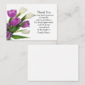 チューリップヴィンテージ花サンキューカード ノートカード (正面/裏面)