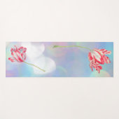 チューリップヴィンテージ花ヨガマット ヨガマット (正面(横))