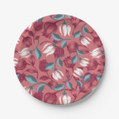 チューリップ交響曲：花柄 ペーパープレート (正面)