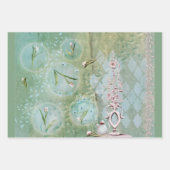 チューリップ付きティークラフト紙シート ラッピングペーパーシート (正面2)