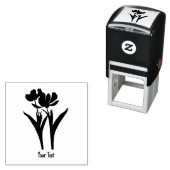 チューリップ付文字 セルフインキングスタンプ (インサイチュ)