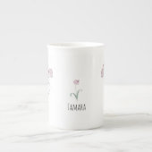 チューリップ入りピッチャー・セラミック ボーンチャイナマグカップ (正面)