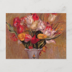 チューリップ入り花瓶ファインアートブライダル葉書 インビテーションポストカード