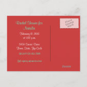 チューリップ入り花瓶ファインアートブライダル葉書 インビテーションポストカード (裏面)