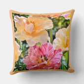 チューリップ及び水仙フローラ クッション (裏面)