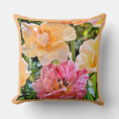 チューリップ及び水仙フローラ クッション (正面)