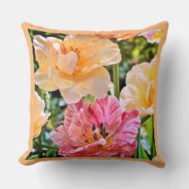 チューリップ及び水仙フローラ クッション