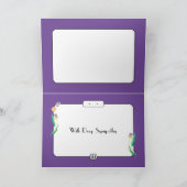 チューリップ同情カード カード (内部)