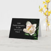 チューリップ同情カード – 婚約者の喪失 カード (黄色い花)