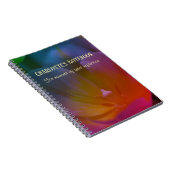 チューリップ名とメッセージフローラノートブックまたはジャーナル ノートブック (右側)