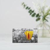 チューリップ名刺 名刺 (スタンド正面)