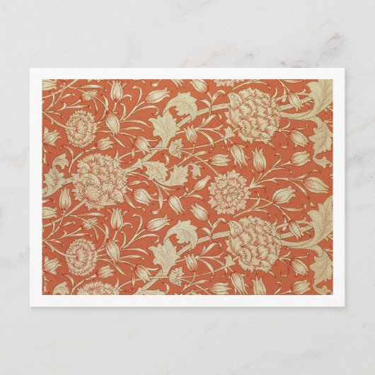 チューリップ壁紙デザイン, 1875 ポストカード (正面)