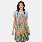 チューリップ夢想 エプロン (着用した状態)