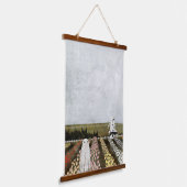 チューリップ幽霊 吊り下げ型タペストリー (傾斜あり)