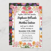 チューリップ愛の情熱の永遠の一結婚致 – 招待状 (正面/裏面)