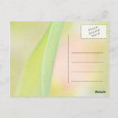 チューリップ感謝していフラワー空白のユー ポストカード (裏面)