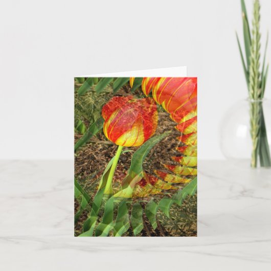 チューリップ扇形…... カード (正面)