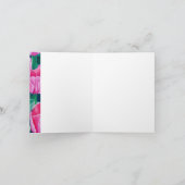 チューリップ折り曲げサンキューカード サンキューカード (内部)