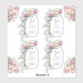 チューリップ抱擁春の結婚式感謝していユー シール (シート)