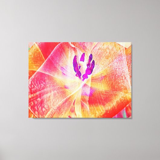 チューリップ抽象芸術 キャンバスプリント (正面)