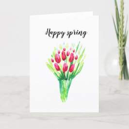チューリップ明カスタマイズるいカード。 シーズンカード