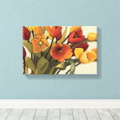 チューリップ時間 キャンバスプリント (インサイチュ (ウッドフロア))