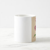 チューリップ植物芸術 コーヒーマグカップ (中央)