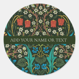 チューリップ模様を有するウィリアム・モリス封筒用シール ラウンドシール