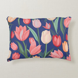 チューリップ模様。 アクセントクッション