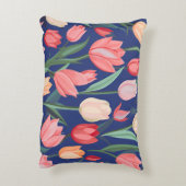 チューリップ模様。 アクセントクッション (裏面(縦))