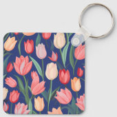 チューリップ模様。 キーホルダー (裏面)