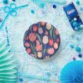 チューリップ模様。 ペーパーボウル (パーティー)