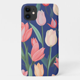 チューリップ模様。 iPhone 11 ケース