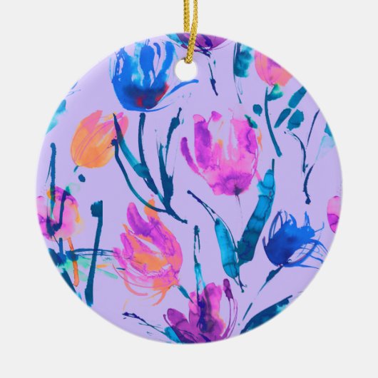 チューリップ熱 セラミックオーナメント (正面)