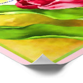 チューリップ球根カタログイラストレーションポスター ポスター (角)