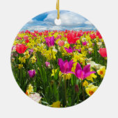 チューリップ畑 セラミックオーナメント (裏面)