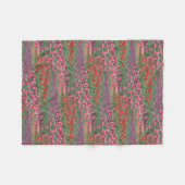 チューリップ畑 フリースブランケット (正面(横))