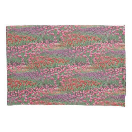 チューリップ畑 枕カバー (正面)