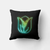 チューリップ白熱［赤熱］光を放つアメリカンモジョ枕 クッション (裏面)