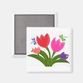 チューリップ磁石 マグネット (正面/裏面)