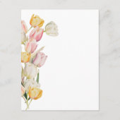 チューリップ結婚のエンクロージャカード エンクロージャーカード (裏面)