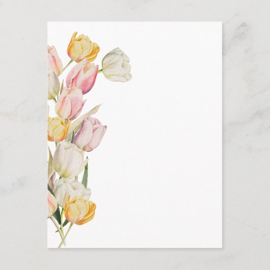 チューリップ結婚のエンクロージャカード エンクロージャーカード (裏面)