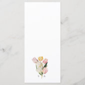 チューリップ結婚のメニュー メニュー (裏面)