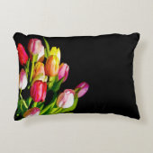 チューリップ絵画ズ – オリジナルフラワーアート アクセントクッション (正面)