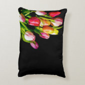 チューリップ絵画ズ – オリジナルフラワーアート アクセントクッション (裏面(縦))