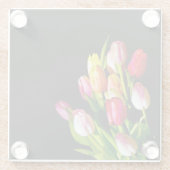 チューリップ絵画ズ – オリジナルフラワーアート ガラスコースター (裏面)