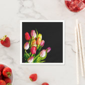 チューリップ絵画ズ – オリジナルフラワーアート スタンダードカクテルナプキン (インサイチュ)