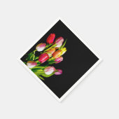 チューリップ絵画ズ – オリジナルフラワーアート スタンダードカクテルナプキン (角)