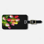 チューリップ絵画ズ – オリジナルフラワーアート ラゲッジタグ (正面横)