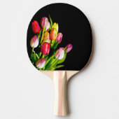 チューリップ絵画ズ – オリジナルフラワーアート 卓球ラケット (正面)